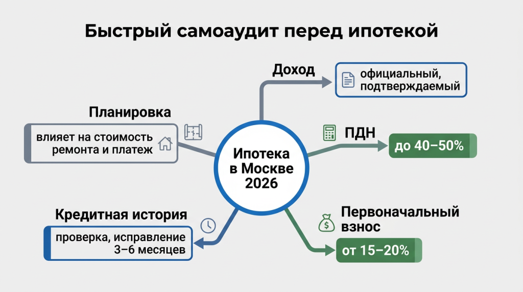 Быстрый самоаудит перед ипотекой
